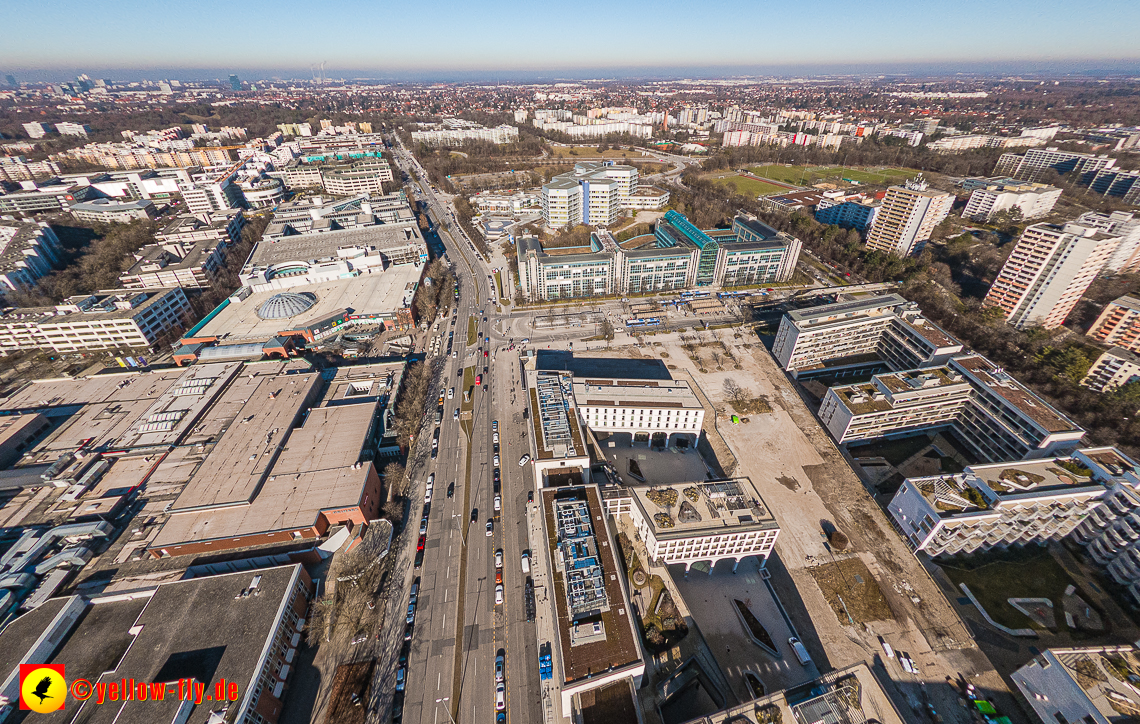15.02.2023 - Luftbilder Perlach Plaza, Allianz, Wacker, Rentenversicherung, PEP